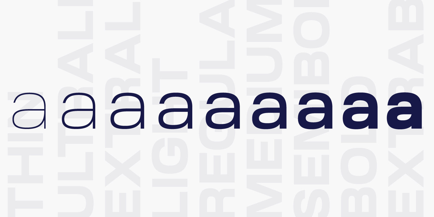 Ruberoid Extra Light Font preview
